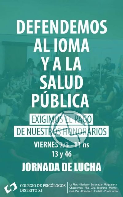 Clínicas privadas suspendieron servicios a los afiliados de IOMA por falta de pago Clínicas privadas suspendieron servicios a los afiliados de IOMA por falta de pago