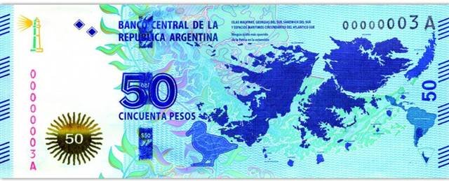 Desde marzo, comienza a circular el nuevo billete de $50 de las Islas Malvinas image0022