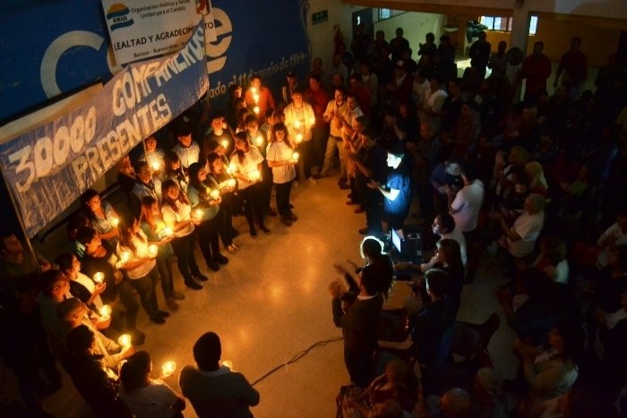 Plenario especial de @UNICABerisso por el Día de la Memoria por la Verdad y la Justicia Mincarelli Plenario 24 de marzo