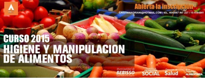 El 4 de junio comienza Curso de Higiene y Manipulación de Alimentos en #Berisso image00163