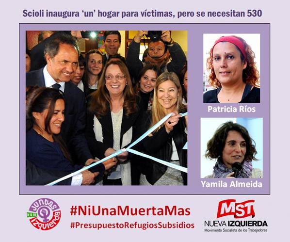 Desde el MST de La Plata reclaman a @danielscioli mayores políti cas públicas a las víctimas de violencia de género image00316