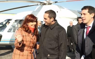@JuanMincarelli junto a @CFKArgentina el la inauguración de un tramo de la Ruta 6