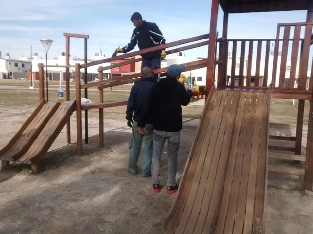 Mejoramientos en la Plaza "Héroes de Malvinas" de #Berisso