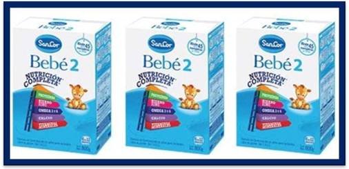 El Municipio de Ensenada dio aviso de retirar del mercado la leche "SANCOR BEBE 2 EN POLVO"