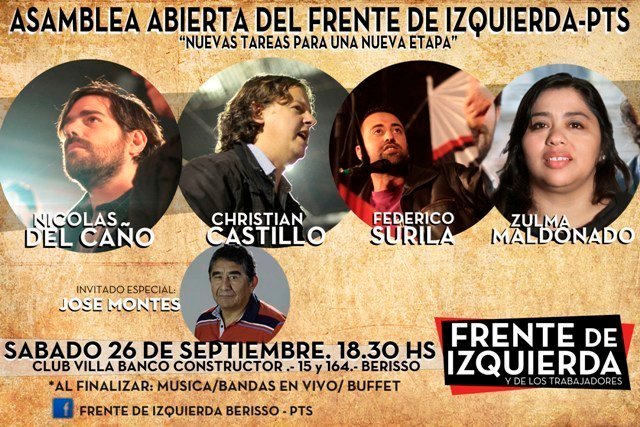 @NicolasdelCano y @chipicastillo en #Berisso estarán junto a los Candidatos el sábado 26/9
