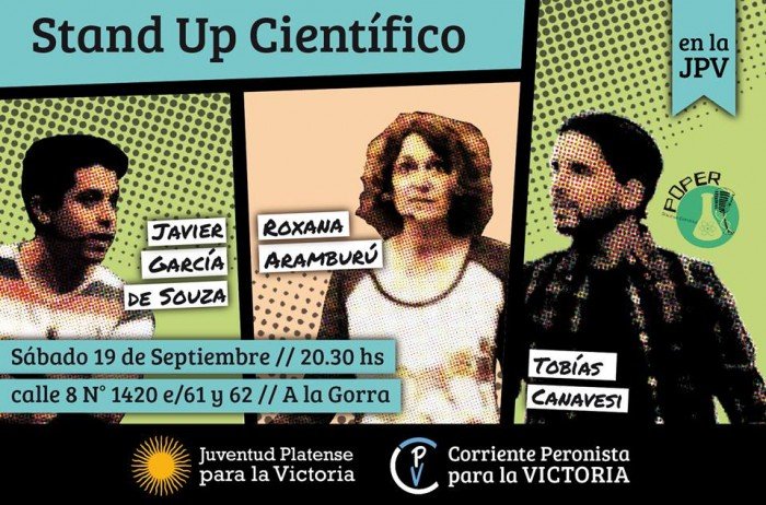Noche de Stand Up Científico en la JPV de #LaPlata