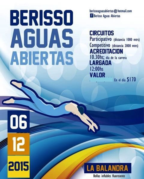 El domingo 6 se realizará el "Aguas Abiertas" en La Balandra
