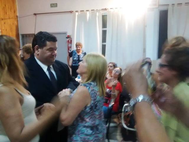 Nedela participó de los festejos del Club Abuelos de Berisso