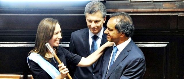 "La ausencia del Estado en muchos lugares es grave", dijo Vidal en su asunción como Gobernadora
