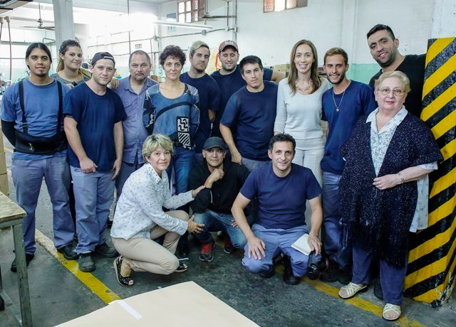 María Eugenia Vidal recorrió una pyme de Avellaneda