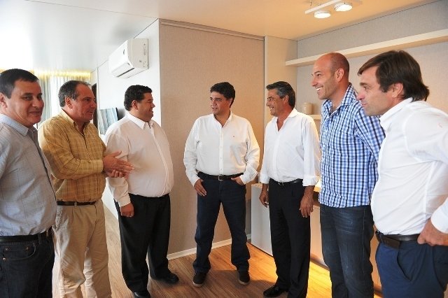Nedela fue recibido por el presidente del Grupo Provincia Jorge Macri
