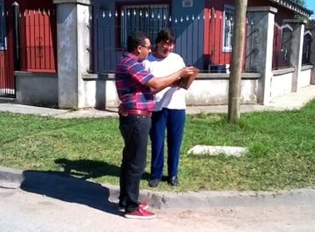 Recorrida por la zona de La Franja del concejal Barragán