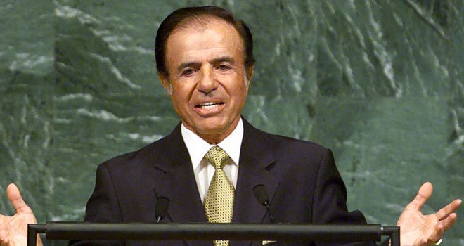 Menem dijo saber quiénes y por qué mataron a su hijo, pero no dio nombres Menem dijo saber quiénes y por qué mataron a su hijo, pero no dio nombres