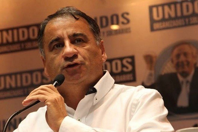 Edgardo Depetri este viernes en la Casa Abierta "Néstor Kirchner" de Berisso