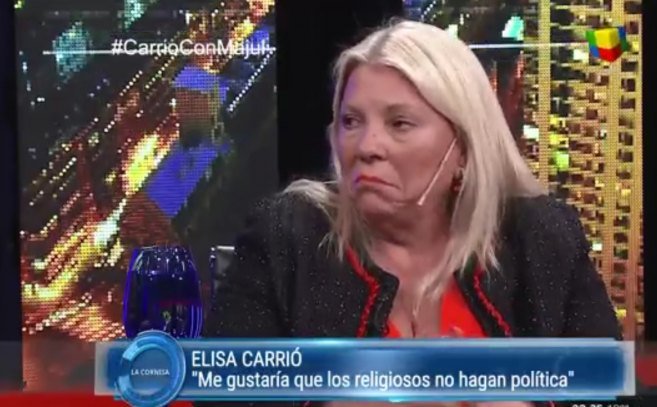 Carrió llamó “corrupto” al titular de la Corte Suprema