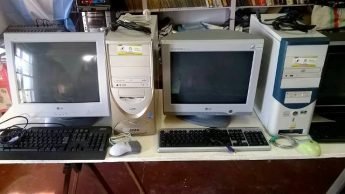 computadoras reciclados por el programa e-basura 3