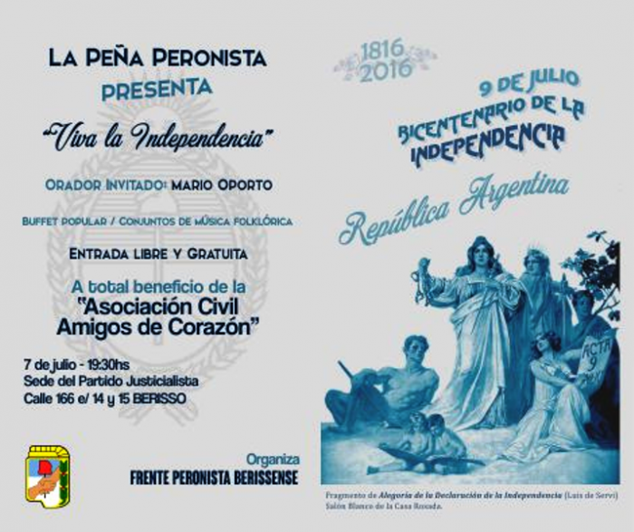 Peña Peronista "Viva la Independencia" en el PJ Berissense