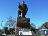 Acto de vandalismo en el monumento emplazado en Plaza Almafuerte