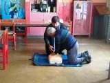 Curso de RCP en el Hogar de Ancianos de Berisso