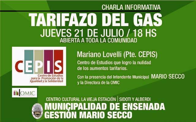 Brindarán charla informativa en Ensenada sobre el tarifazo del gas Brindarán charla informativa en Ensenada sobre el tarifazo del gas