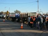 Operativo de limpieza y recolección de residuos no habituales en cuadras próximas a Plaza 17 de Octubre