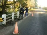 Trabajos de mantenimiento por la Delegación II de Berisso
