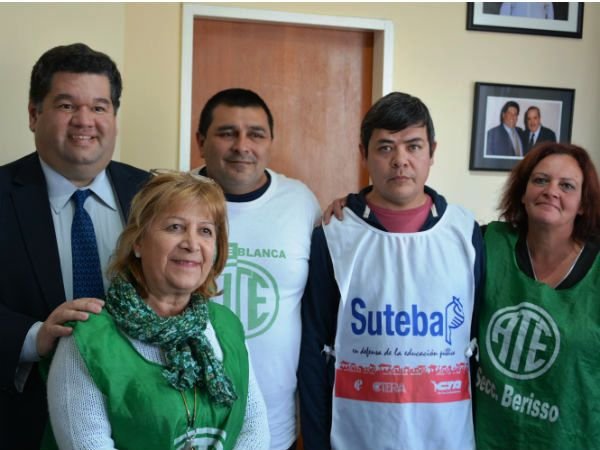 Nedela se reunió con referentes de ATE y SUTEBA local