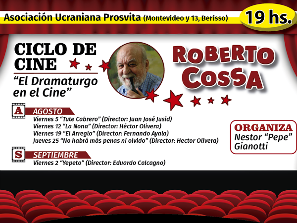 Ciclo de Cine "El Dramaturgo en el Cine" en Berisso