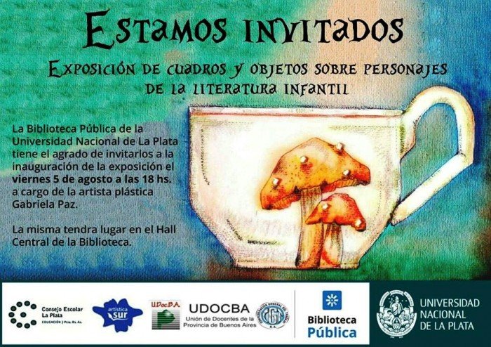 Exopsición de cuadros y objetos sobre personajes de la literatura infantil Exopsición de cuadros y objetos sobre personajes de la literatura infantil