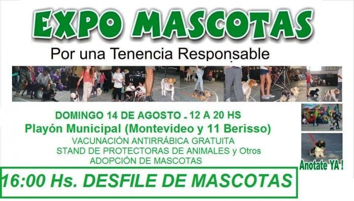 “Expo Mascotas” por una tenencia responsable en el Playón Municipal