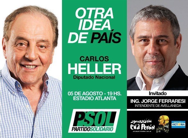 Heller y Ferraresi realizan este viernes un acto militante en CABA