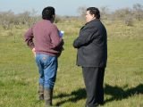 El intendente Nedela recorrió el predio en el que se licitaron obras para la construcción de viviendas del Pro.Cre.Ar