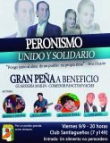 "Por un peronismo unido" realizan peña solidaria en Berisso