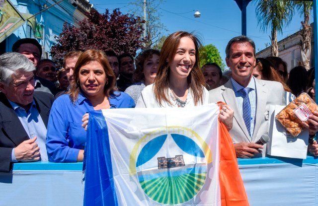 Vidal en el acto por el 204 aniversario de Carmen de Areco