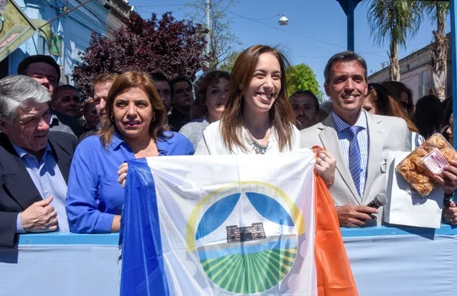 Vidal en el acto por el 204 aniversario de Carmen de Areco Vidal en el acto por el 204 aniversario de Carmen de Areco
