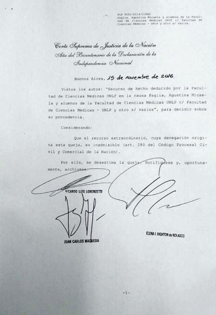 UNLP: La Justicia da un revés a medicina y pone fin al conflicto de “los cautelados” UNLP: La Justicia da un revés a medicina y pone fin al conflicto de “los cautelados”