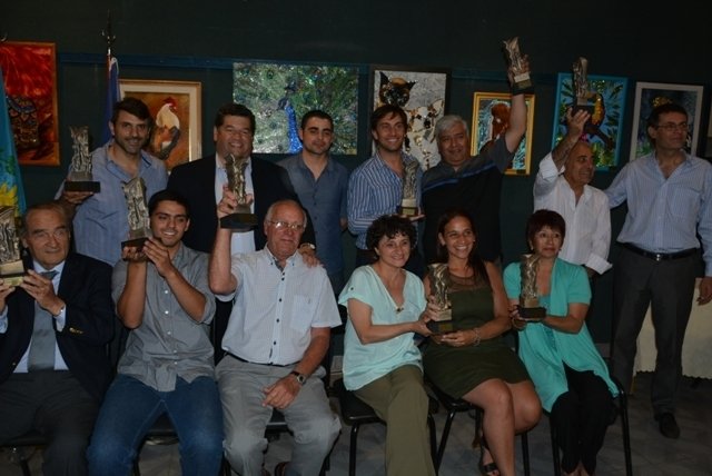 Galardonados de los "Premios Daniel Román" a la cultura 2016 em Berisso