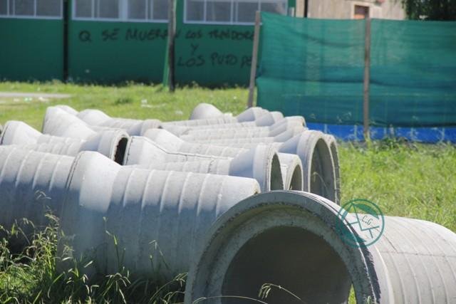 Entubamiento en el Barrio El Hongo de Ensenada