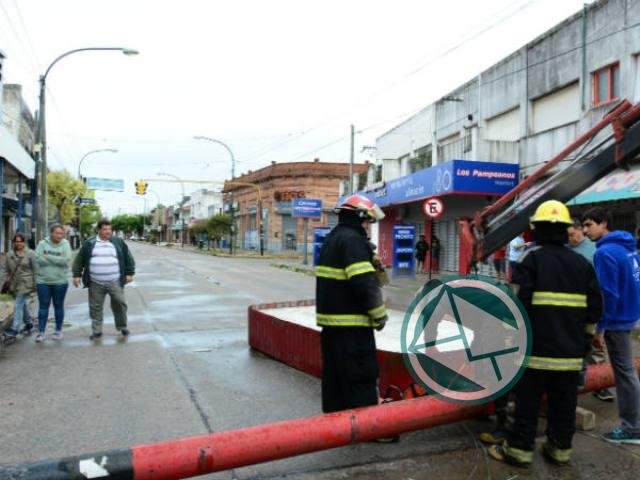Asistencia del municipio de Berisso ante el temporal
