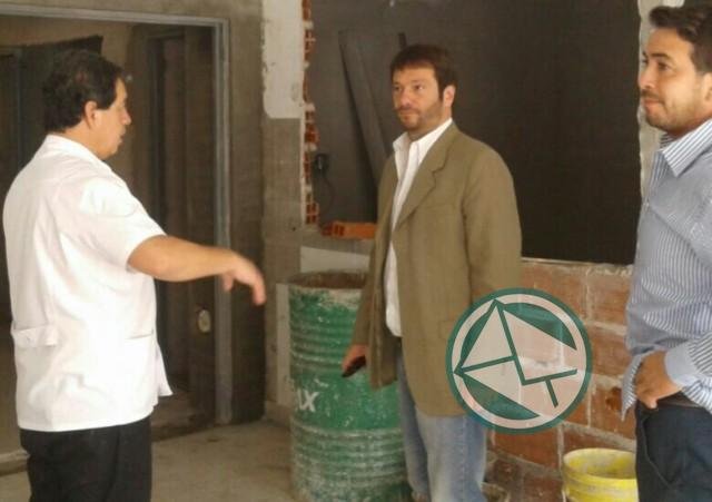 Javier García en recorrida por el Hospital Alejandro Korn