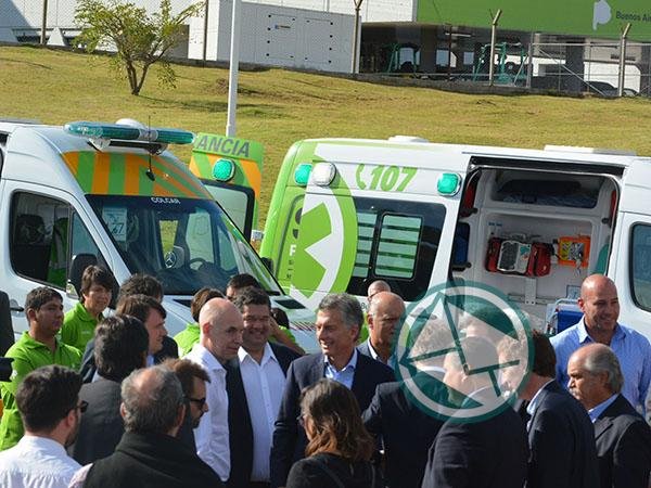 Nedela en el lanzamiento del SAME Provincia junto a Macri y Vidal