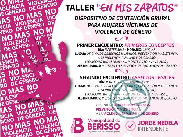 Taller sobre abordaje de la violencia de género “En mis zapatos”