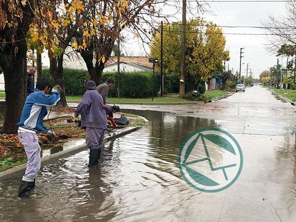 Acciones del municipio de Berisso en el temporal de lluvias
