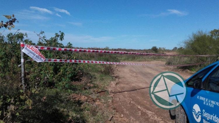 Por tercera vez se clausuró una cantera sin habilitación en Villa Elvira Por tercera vez se clausuró una cantera sin habilitación en Villa Elvira