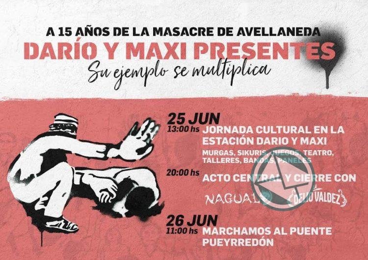 Actividades a 15 años de la Masacre de Avellaneda Actividades a 15 años de la Masacre de Avellaneda