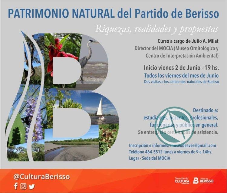 Curso “Patrimonio Natural del partido de Berisso, riquezas, realidades y propuestas”