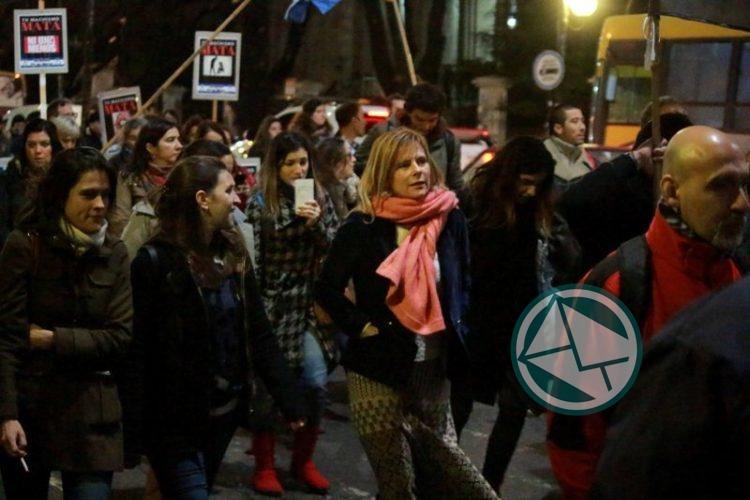 Saintout participó de la movilización para pedir justicia por el femicidio de Emma Córdoba