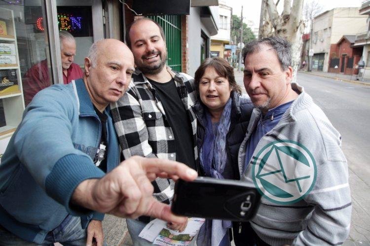 Los precandidatos de Cambiemos participaron del timbreo fotográfico