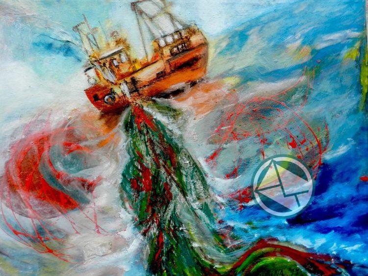 Muestra plástica “Acerca del agua” de Romina Sarmento en la Casa de Cultura de Berisso
