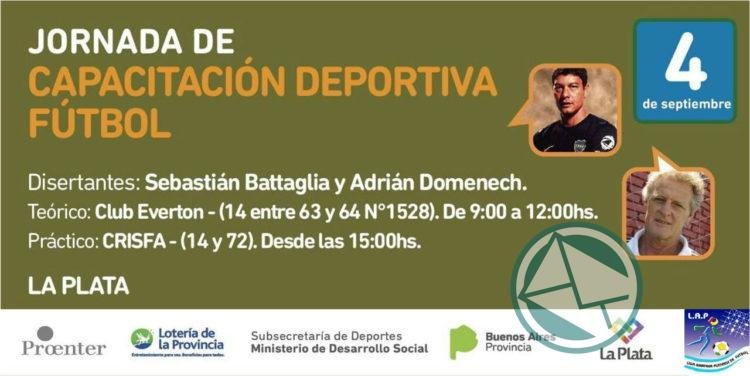 Battaglia y Domenech brindarán una capacitación deportiva en La Plata